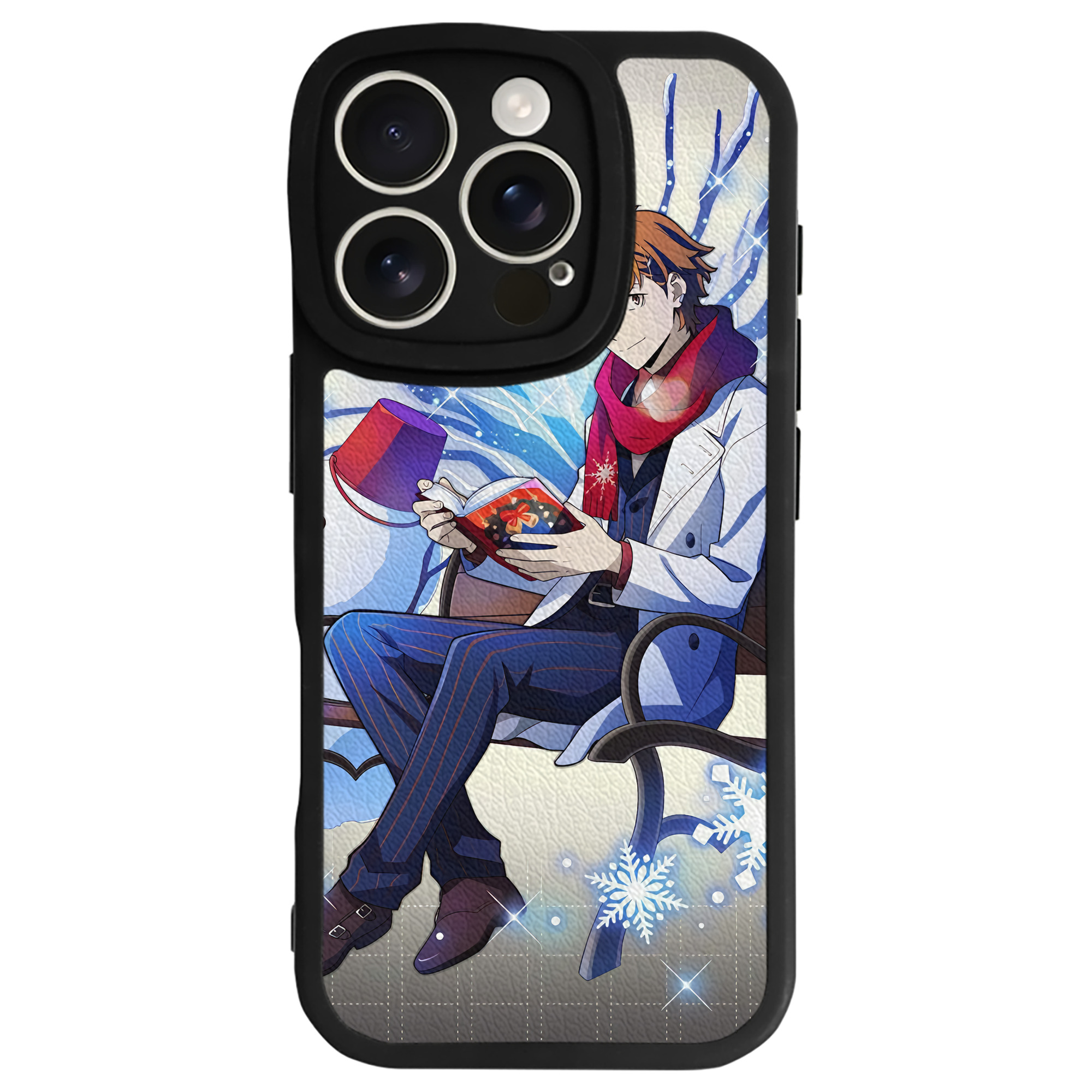 （画像用） 文豪ストレイドッグス Bungo Stray Dogs 【iPhone 16シリーズ対応】シリコンスマホケース（レザー調） 材質：シリコン